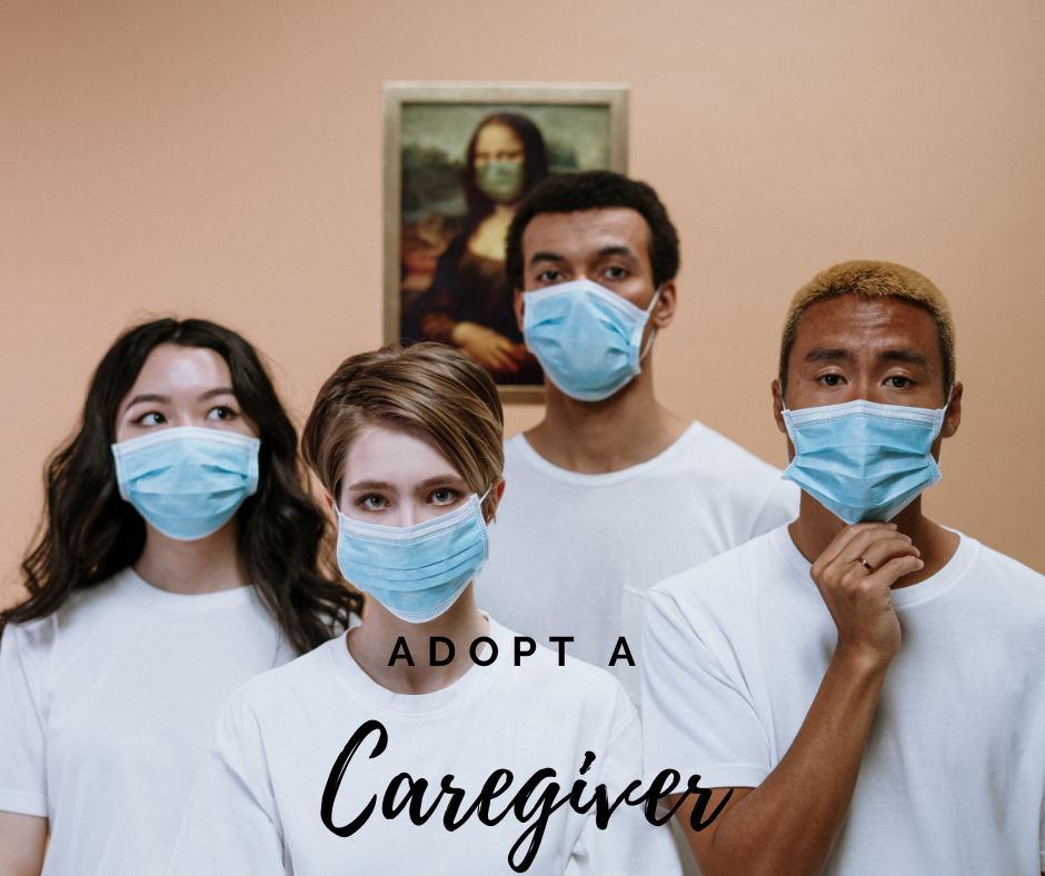 Caregivers with masks